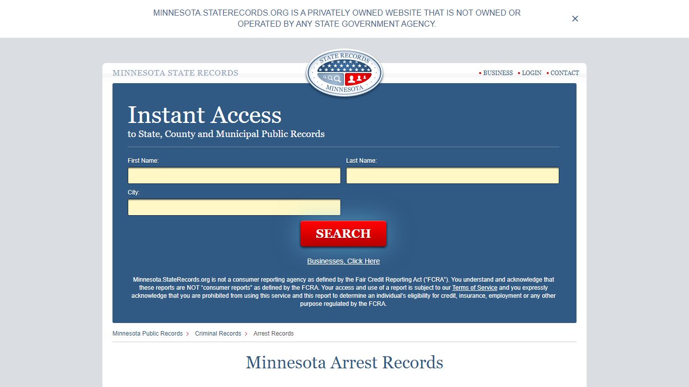 Minnesota Arrest Records | StateRecords.org